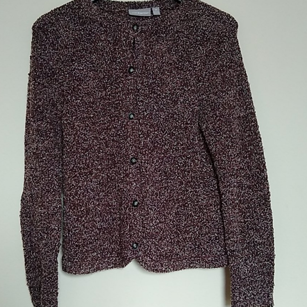 Croft & Barrel Variegated button down sweater Size Med